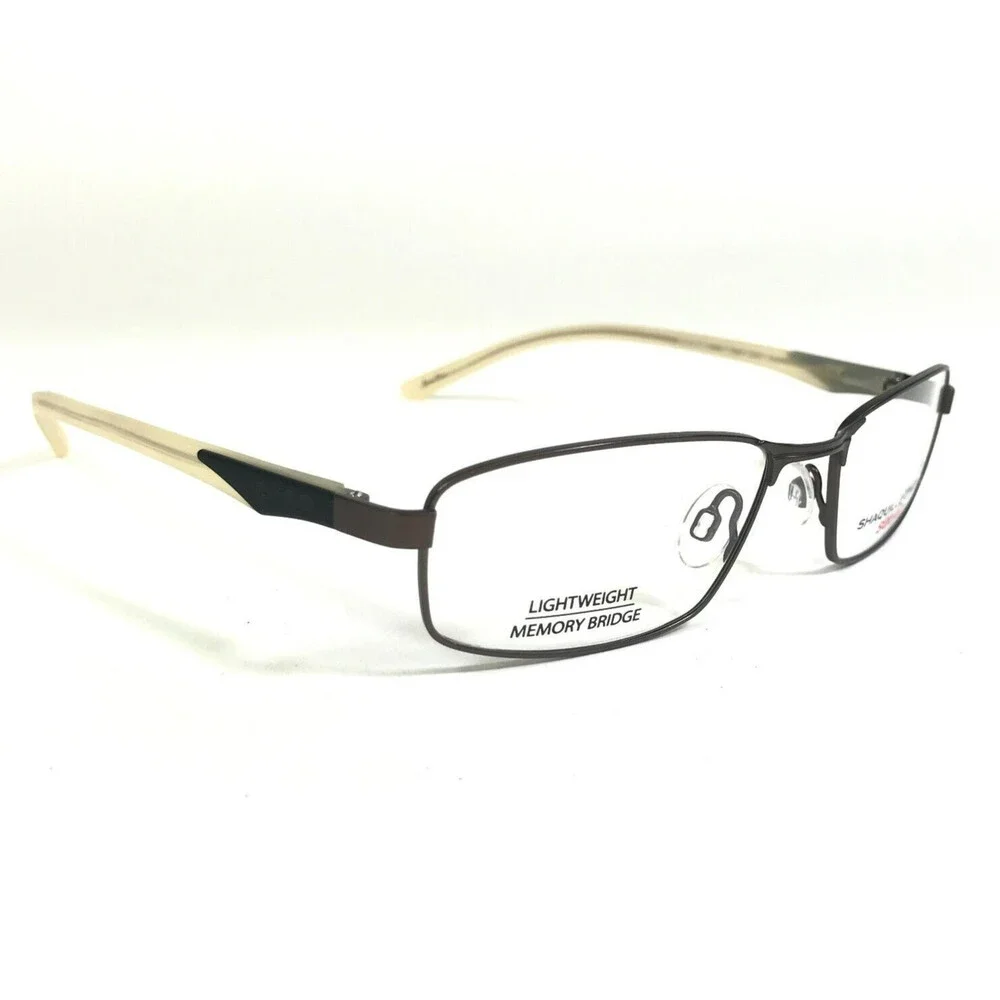 Shaquille O'Neal Eyeglasses Frames Squad 502M 058 Brown Nude Wrap 53-17-140